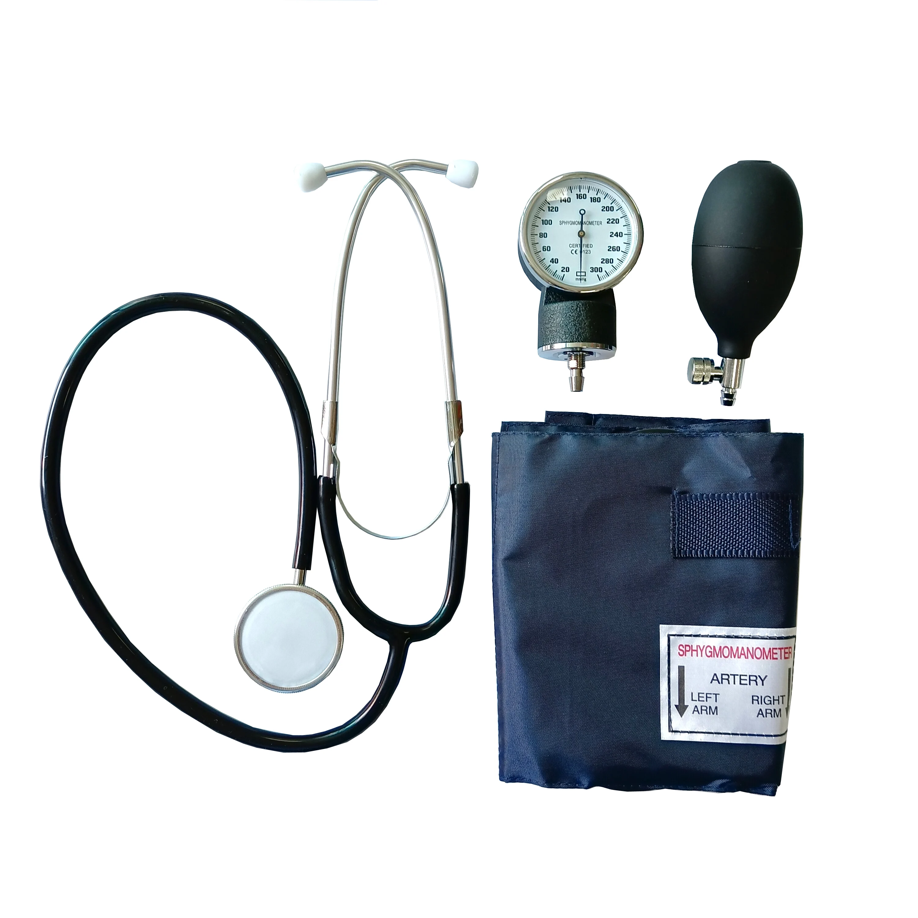 Professional Blood Pressure Machine Bp Monitor Aneroid Palm Manual Sphygmomanometer with Stethoscope