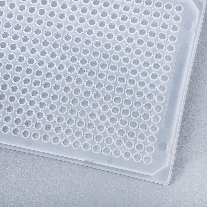 Hot sale lab plastic white microplate pcr test 384 well pcr plate