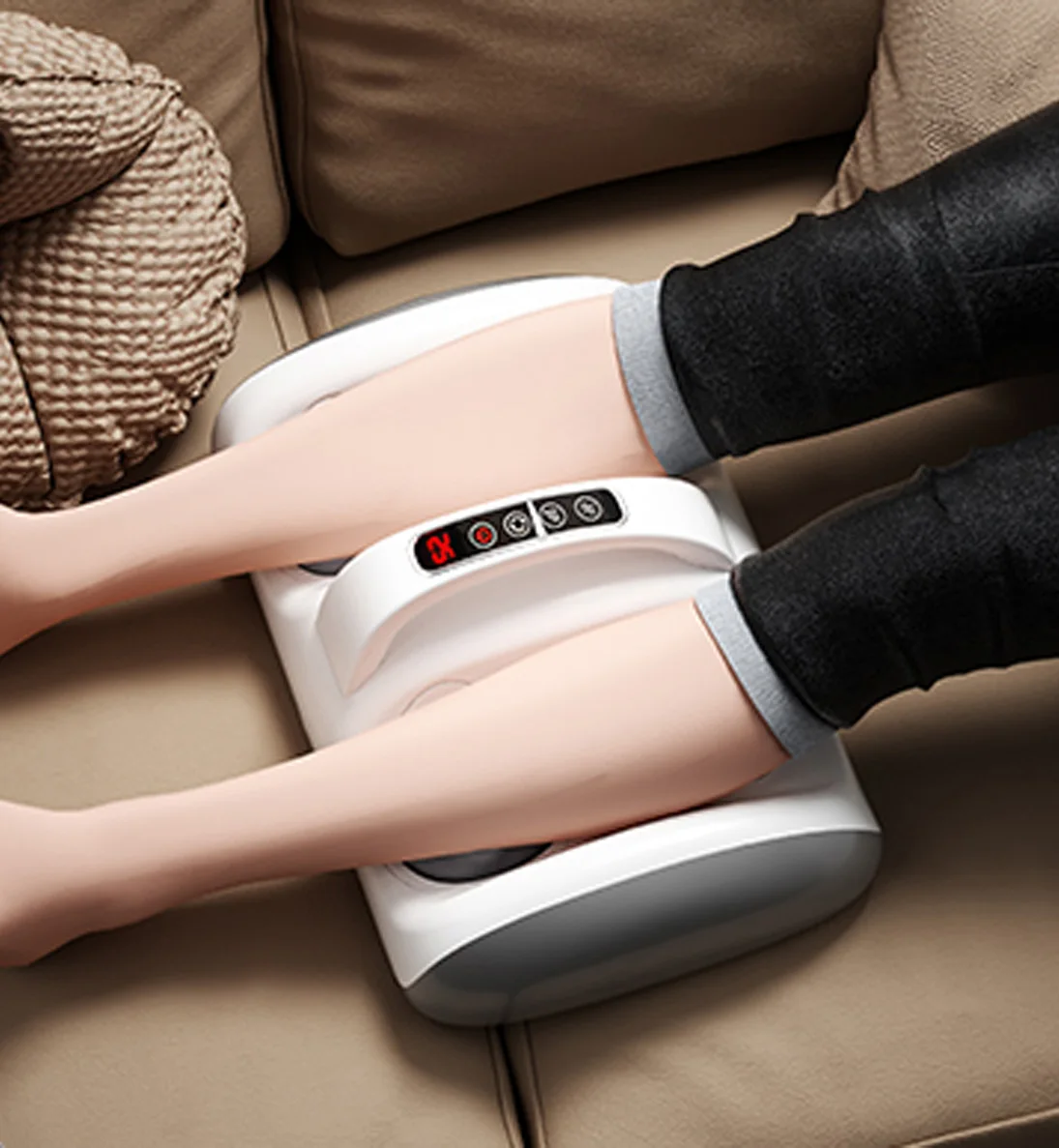 new arrivals Blood Circulation Booster  Vibration  2 in 1 foot massager infrared with Infrared heat Therapy
