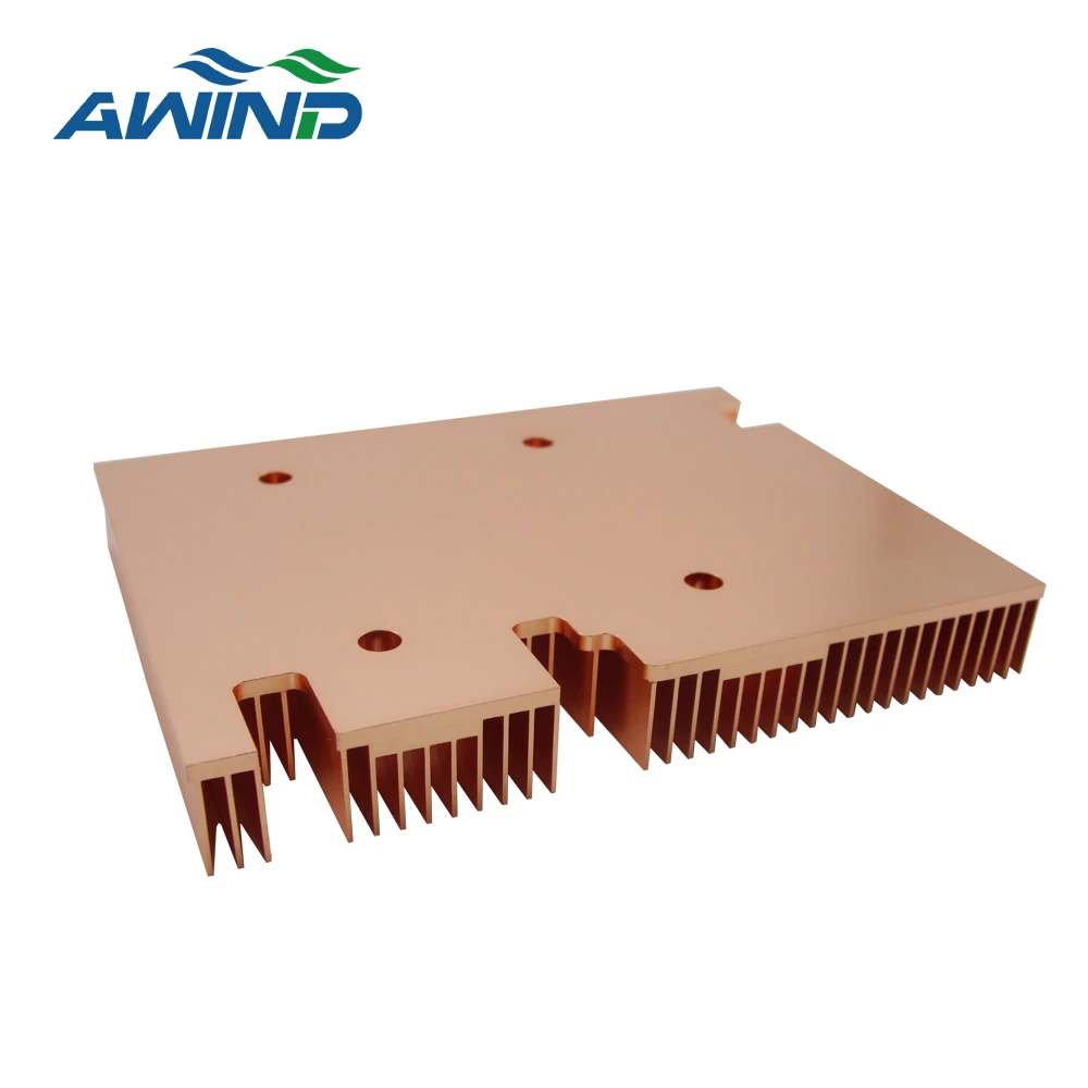 Новый дизайн, медный 1100 светодиодный радиатор с обработкой ЧПУ