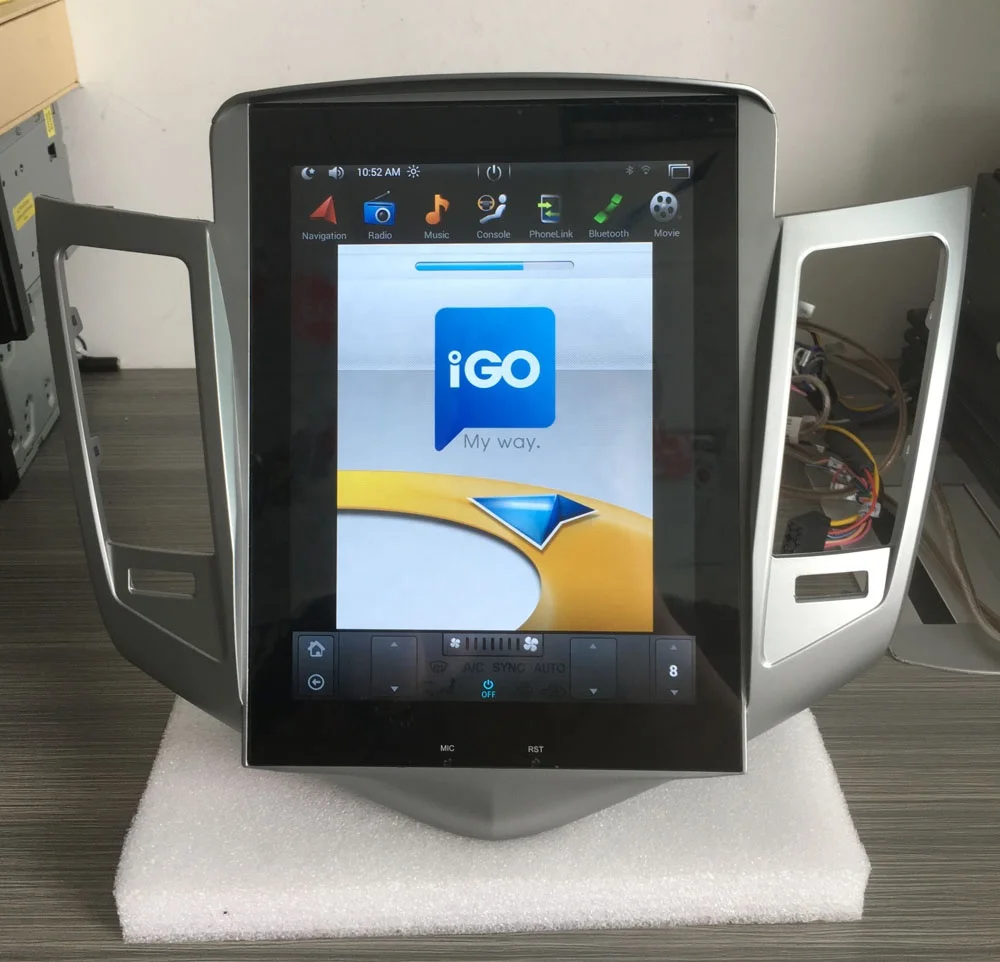 10,4 дюймовый вертикальный сенсорный экран в стиле Tesla, автомобильный gps-навигатор, Android 7,1, автомобильный радиоприемник для Chevrolet Cruze