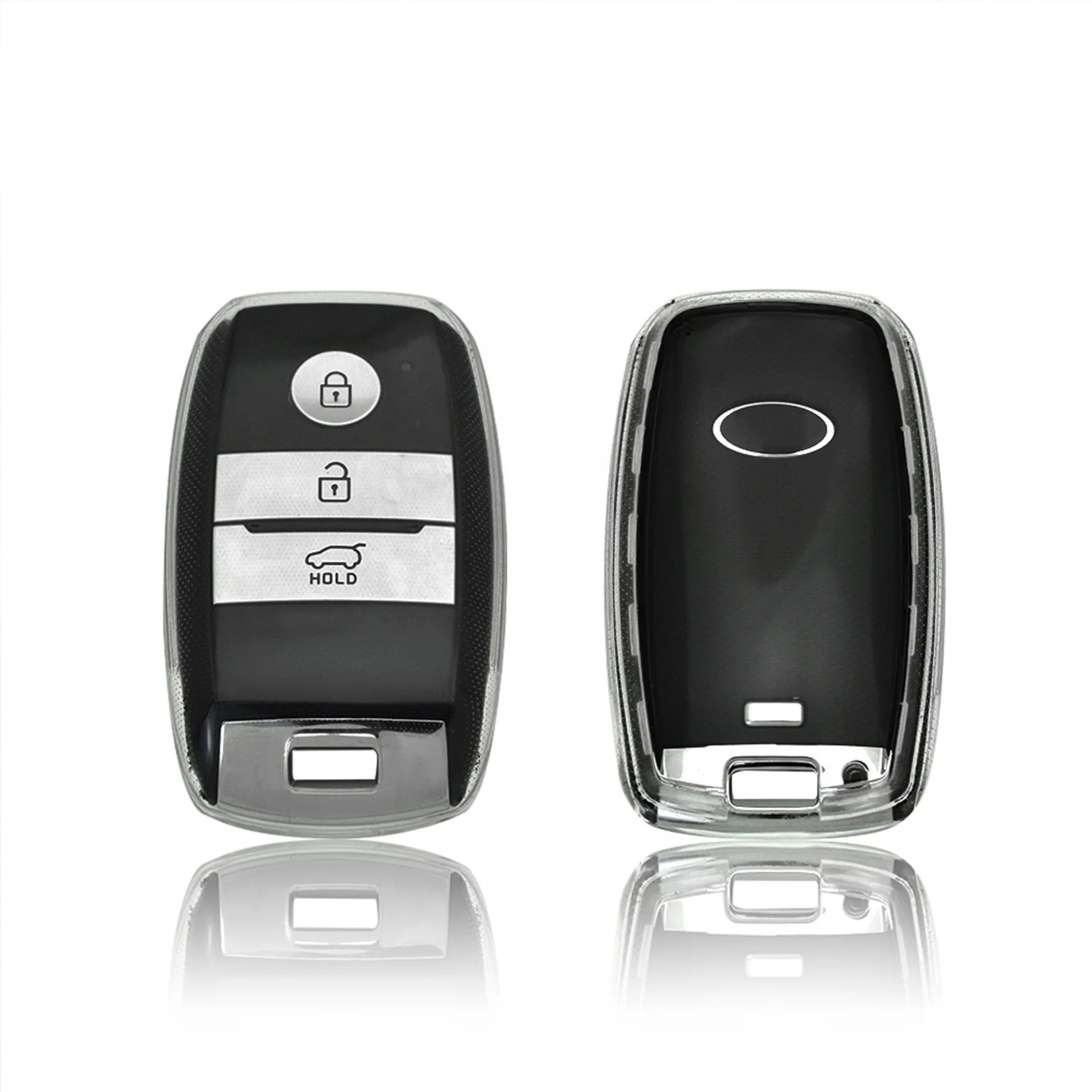 OEM Perfect Transparent TPU Leather Car Key Cover Unisex Car Key Protective Cover for Kia