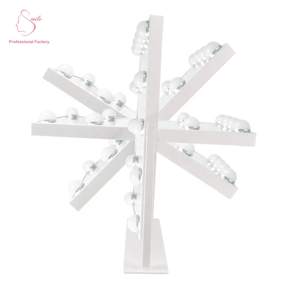 New Products Hollywood Vanity Full Makeup lighted Mirror with LED Light Bulbs