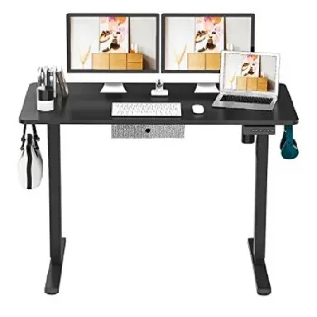 Hot Sell Smart Table Single Motor Electric Ergonomic Standing Lifting Adjustable Height Desk With Drawer & Usb Ports Home