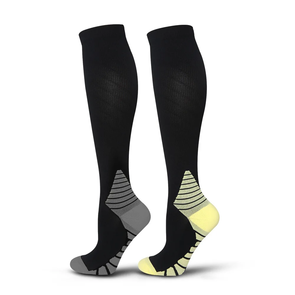 SHANXIN спортивные черные спортивные цветные Компрессионные носки до колена