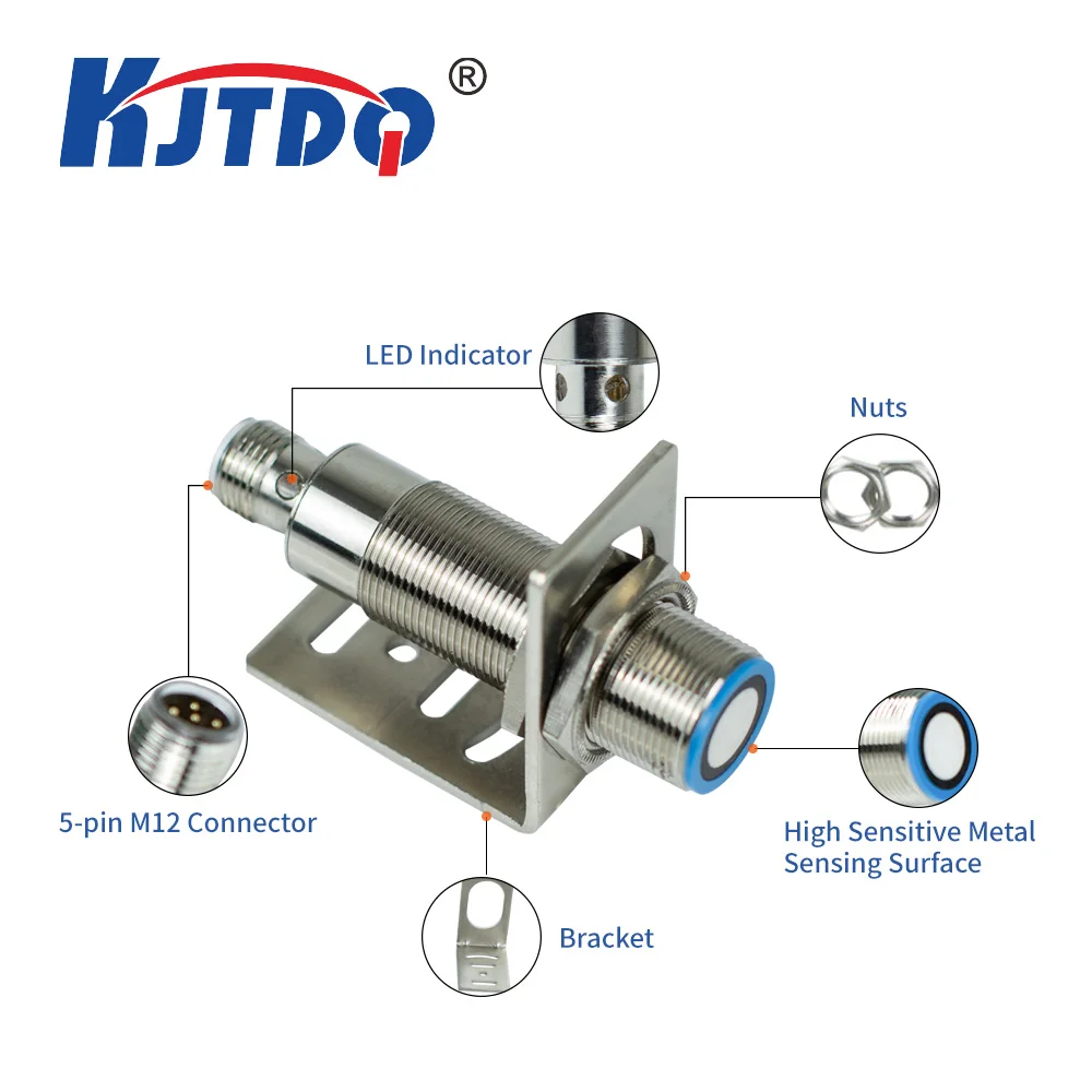 KJT 18mm cylindrical UB500 switch output RS485 output ultrasonic proximity sensor Sn 500mm