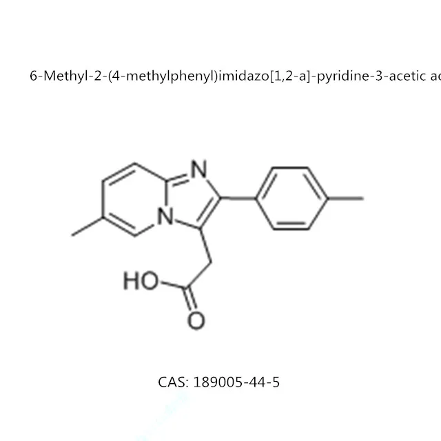 
6-Methyl-2-(4-methylphenyl)imidazo[1,2-a]-pyridine-3-acetic acid 99% CAS: 189005-44-5 
