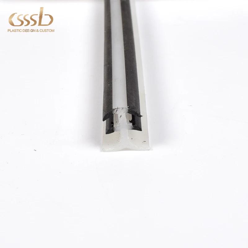 PP  hard and soft extrusion insert strip for the slot of panel  factory custom sizes