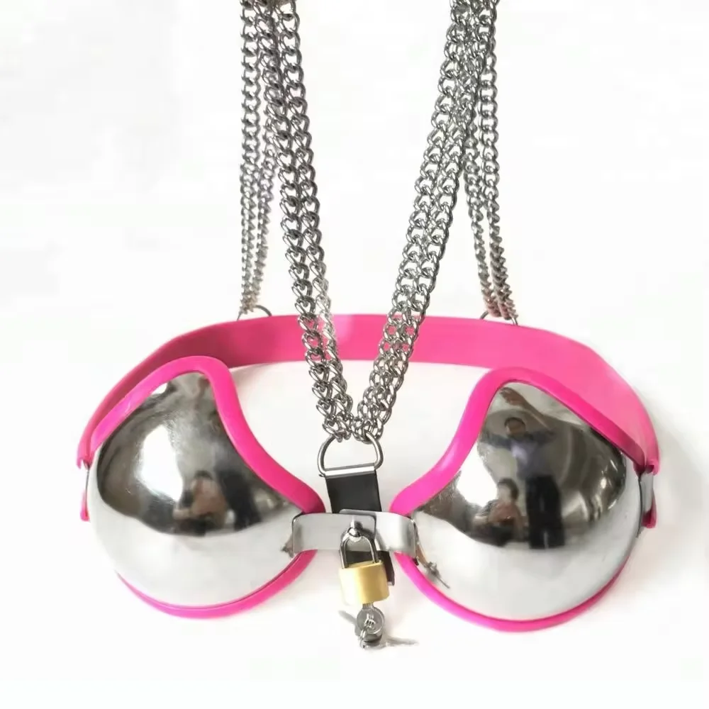 Sexy Bra Lingerie Stainless Steel Chastity Bra for Women Female Bra Cage Restraint Breast Cover