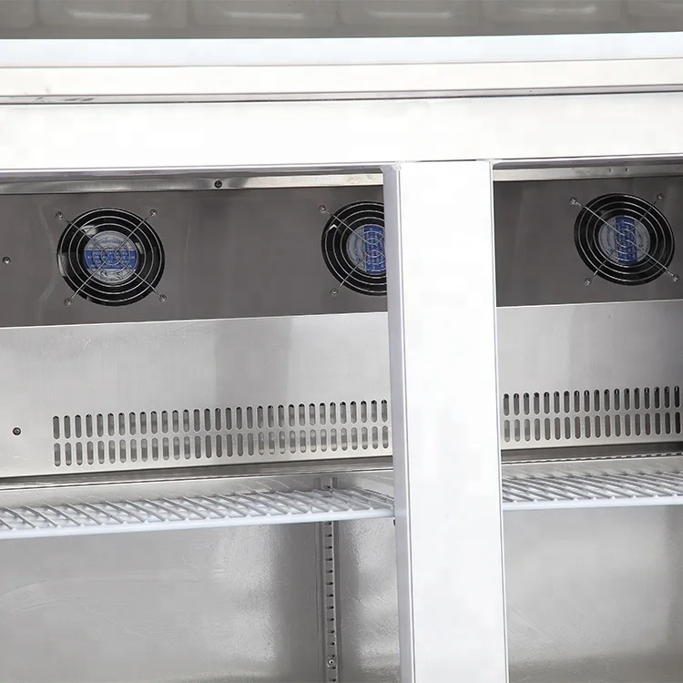 Premium Commercial Stainless Steel Preparation Station KT2 CE-Certified Pizza Making Prep Table