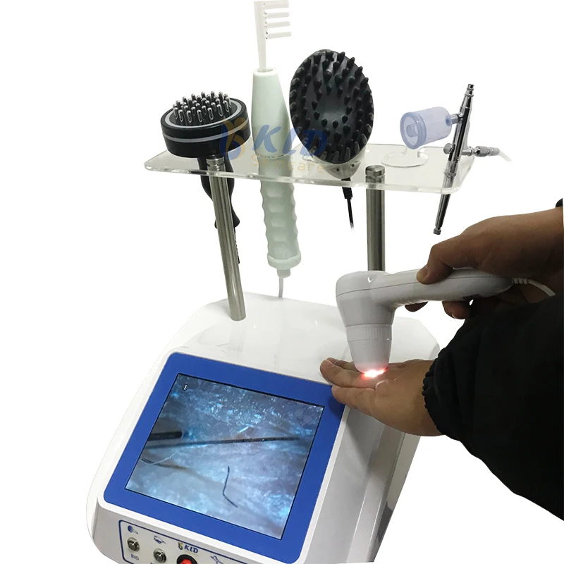 Hair Regrowth Scalp Treatment Machine with Hair Follicle Detection Analysis Anti-hair Loss Treatment Scalp Massager
