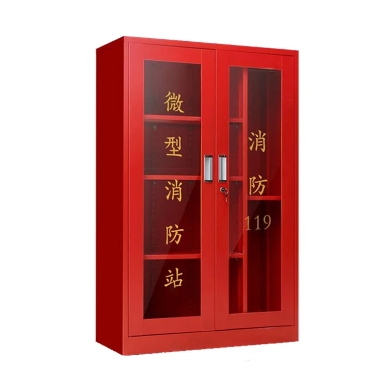 Shopping Mall Steel Fire Cabinet Fire Fighting Tool Display Cabinet