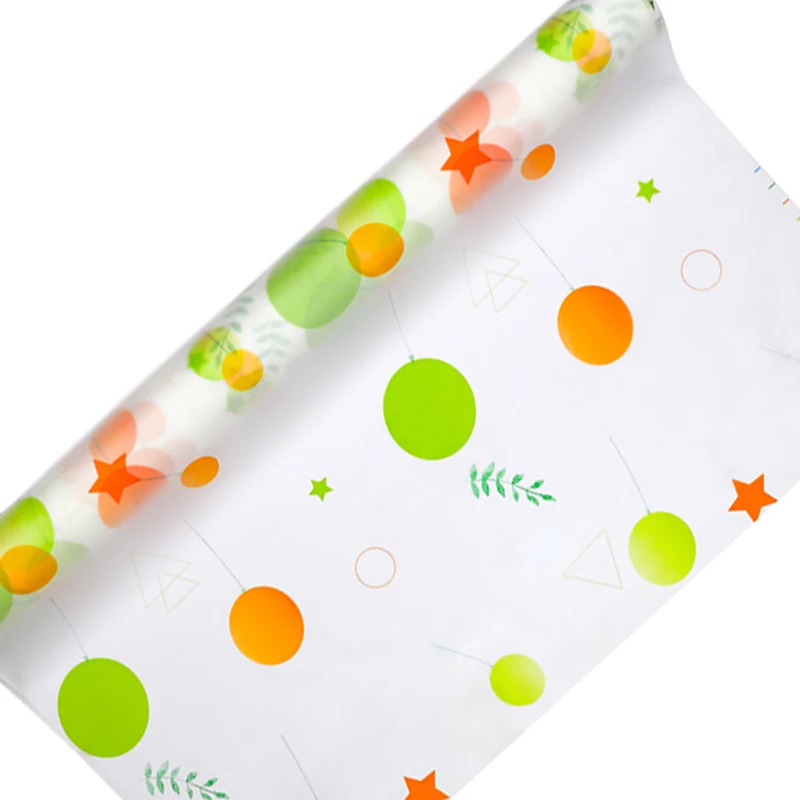 Factory Price Environmental Protection Soft PEVA Material Film In Roll With Pattern Printed