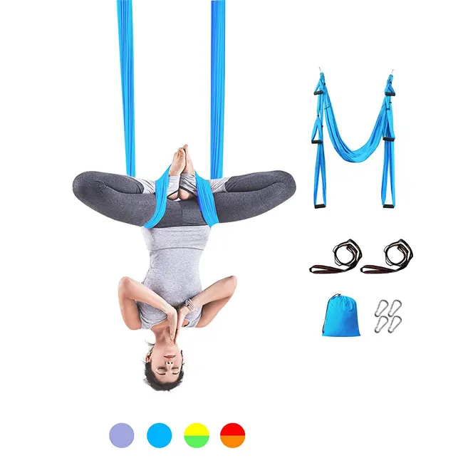 Anti gravity air flying anti-gravity yoga hammock, ultrastrong hanging yoga hammock aerial yoga swing 6m