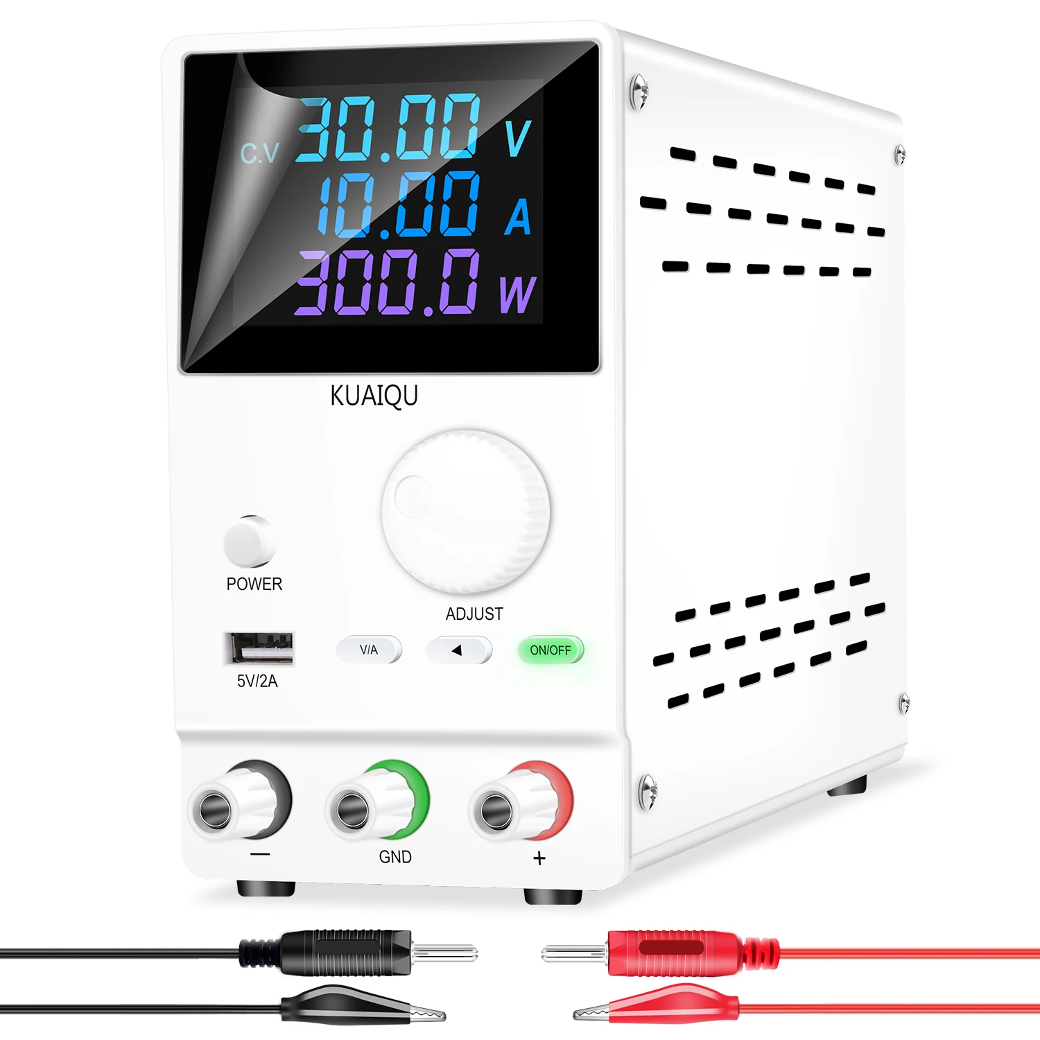 KUAIQU SPPS-A3010D Laboratory Benchtop DC Voltage Regulator Encoder Adjustable LCD Digital Voltage Regulator 30V 10A