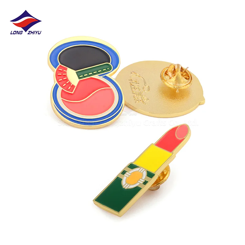 Longzhiyu Professional Custom Clothes Badges Mini Metal Crafts Soft Enamel Lapel Magnetic Pins for Clothes