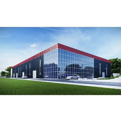 prefabricated hall steel car showroom
