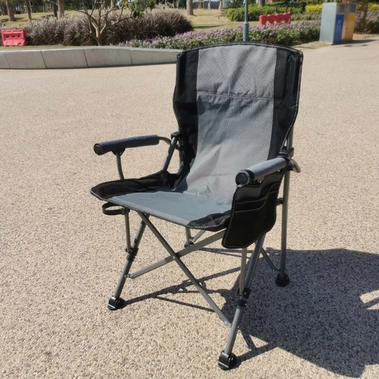 Outdoor Folding Portable Large Beach Chair Collapsible Outdoor Camping Chair Comfortable Fishing Chair