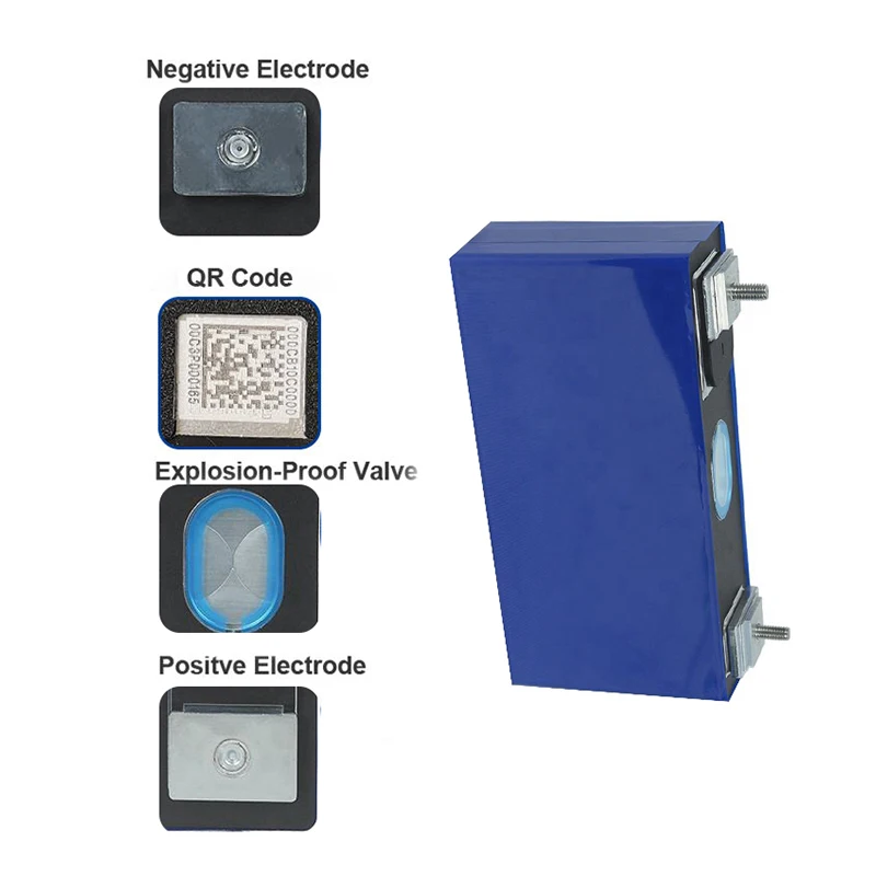 Manufacturer Lithium Iron Phosphate Battery 3.2V 93Ah 280Ah Lipo4 Akku Batterie For Golf Cart Deep Cycle Prismatic Lifepo4 Cell