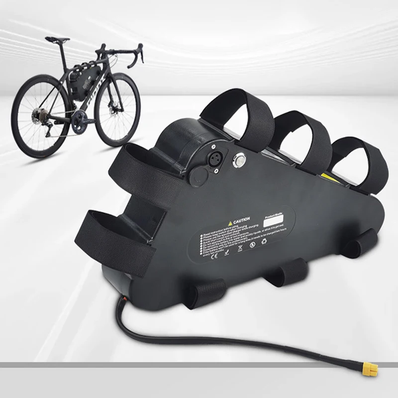 Triangle Metal Case Lithium 52v 72v 20Ah 28Ah 50A 18650 21700 EBike Battery Pack 40A BMS for 1000w 1500w E-bike