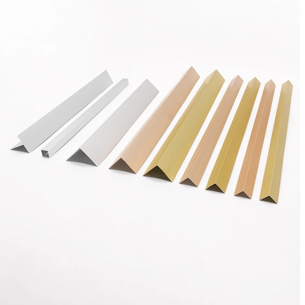 Customized Aluminium Tile Trim Metal Extrusion Profiles Ceramic Corner Edging