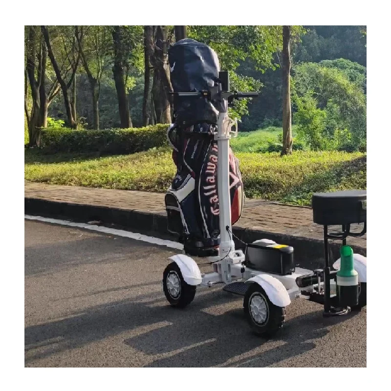 New design golf skate caddy v3 stand up electric 10 inch 48V 20AH 2000W  Aluminium foldable golf skate caddy