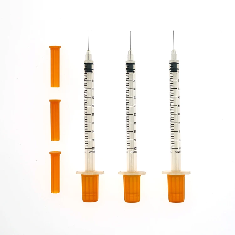 Sterile Disposable 1ml Syringe For Diabetes With Needle