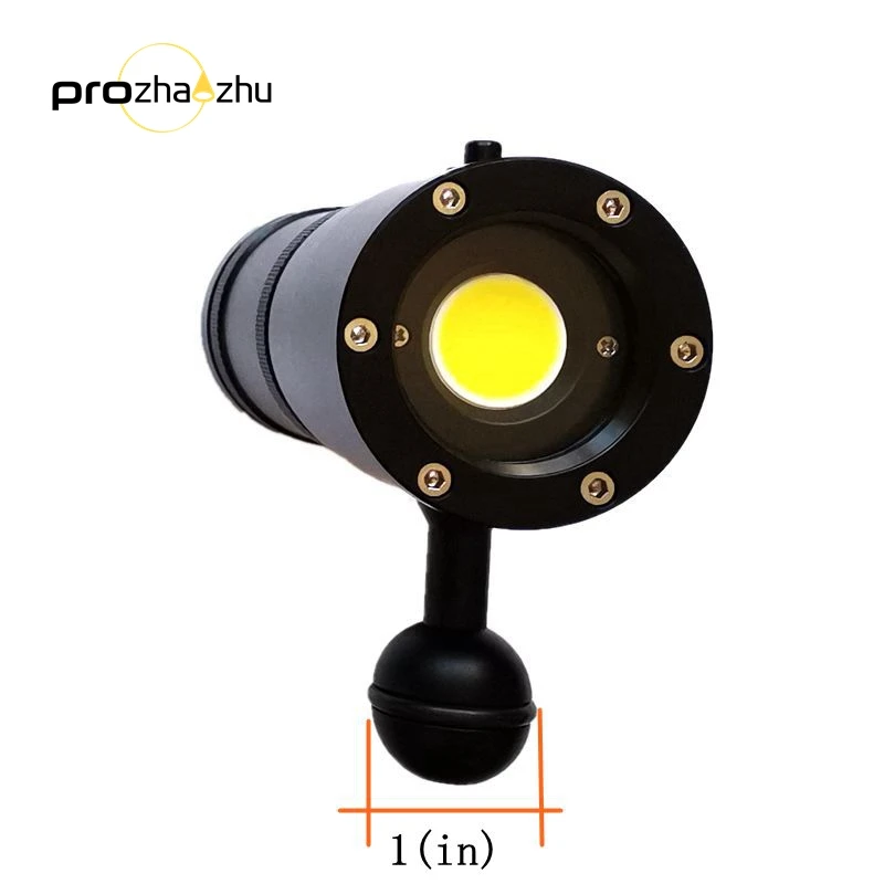 Professional IP68 Underwater Torch Wide Angle Video Photo Dive Lamp 5000 Lumen COB Film Diving Light
