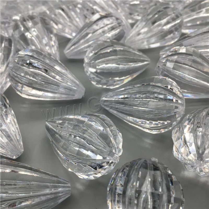 Transparent Acrylic beads jewelry making bulk bead teardrop tear drop rain water waterdrop 1640446