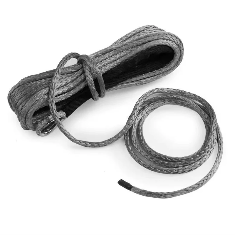 High strength elastic nylon trailer rope for off-road vehicles, trucks, and specialized rescue and towing systems