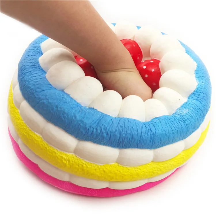 Новинка Лидер продаж мягкие сжимаемые игрушки в виде клубничного торта кавайные продукты медленно восстанавливающие форму