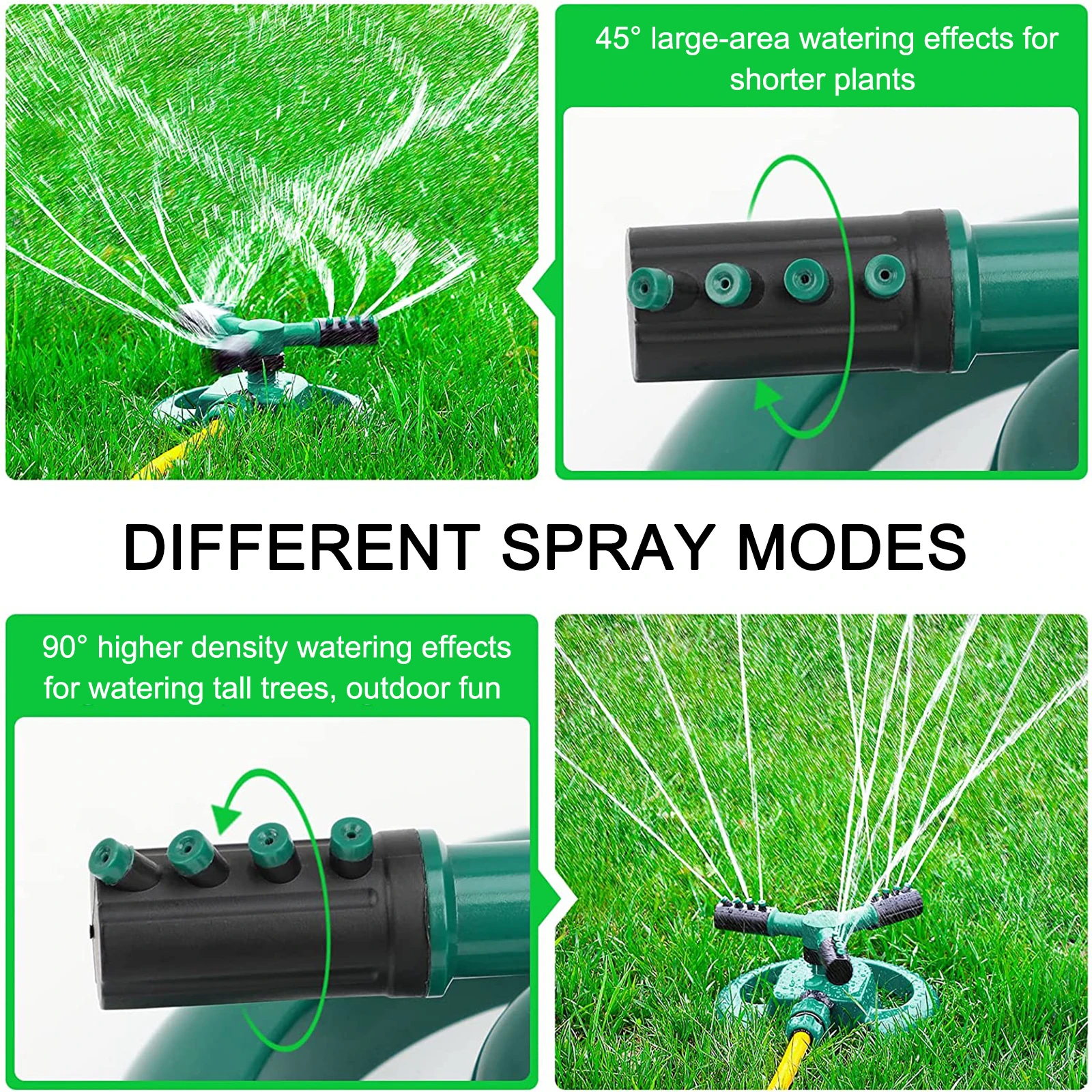 Lawn Sprinkler Automatic 360 Degree Rotating Irrigation System Yard  Lawn Garden Water Sprinkler for Garden 360