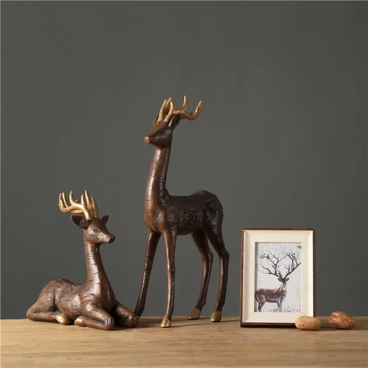 Wholesale Nordic Suit Home Decoration Accessories Resin Animal Sculptural Tabletop Statue Nordic Ornaments Home Decor