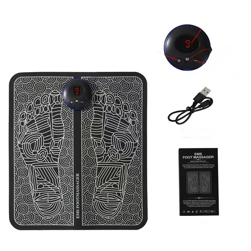 Foot Circulation Massager Ems Foot Massage Muscle Stimulator Relaxing Pressure Muscle Pain Relie Feet Massage Cushion