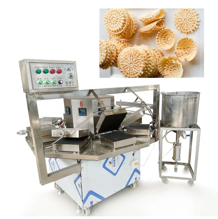 Stroopwafel Ice cream Wafer Egg Roll Waffle Maker Ice Cream Cone Making Machine