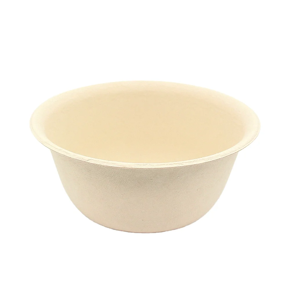 Biodegradable Fruit Bowl Disposable tableware 300ml/500ml salad bowl Bamboo fiber food bowl