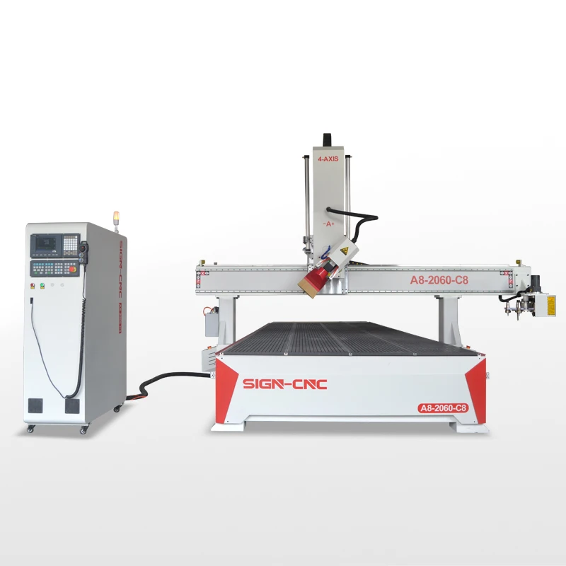 Sign CNC ATC CNC router вращающей Head 4 axis cтанок ATC CNC router