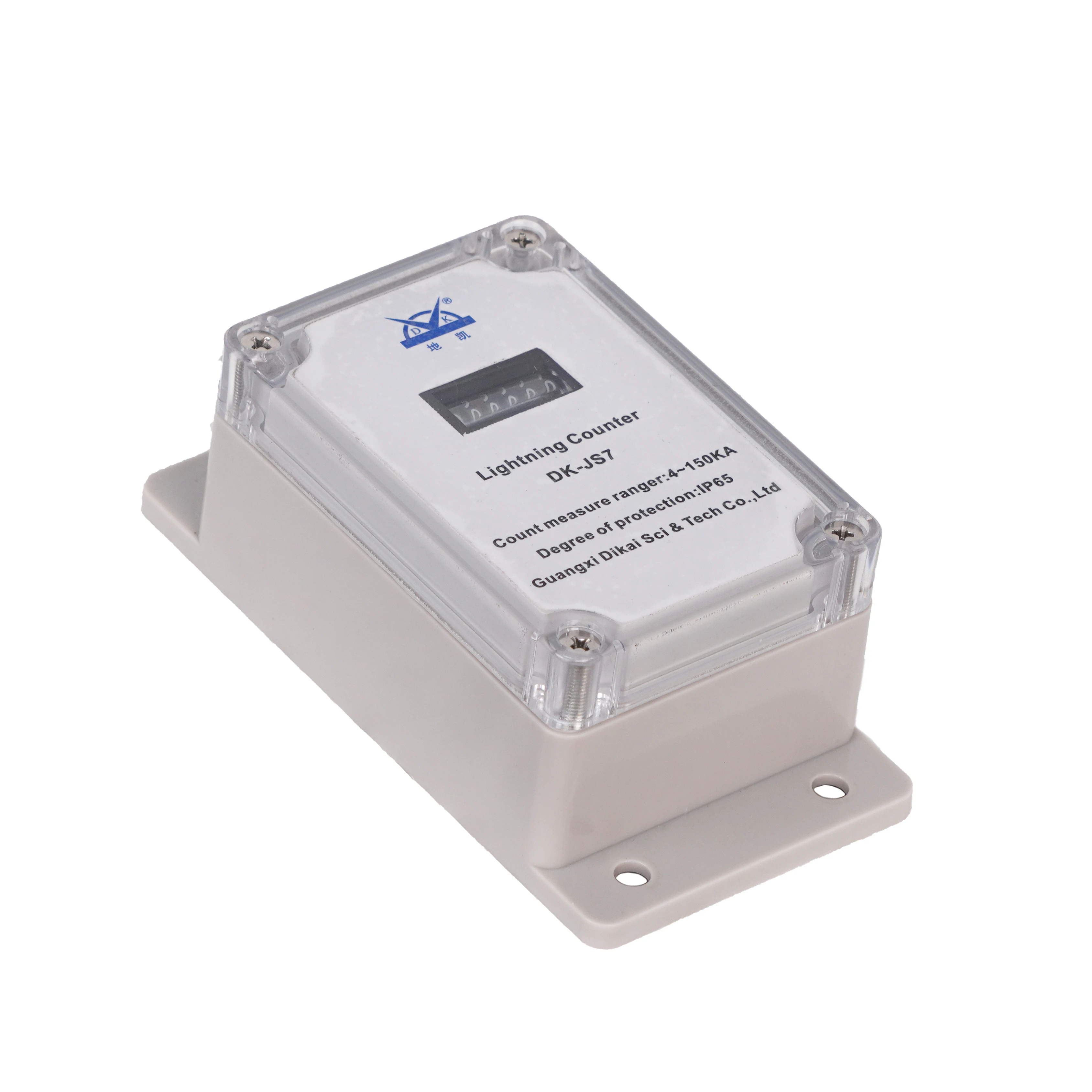 Mechanical design 6 Digits Lightning Strike Counter Device Lightening Counter Lightning Protection System