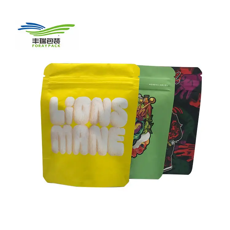 Foray Factory Custom Printed Gumbo Jungle Boys Backpack Boyz Rick Morty Gummy Packaging Edible 3.5g Mylar Bags With My Logo