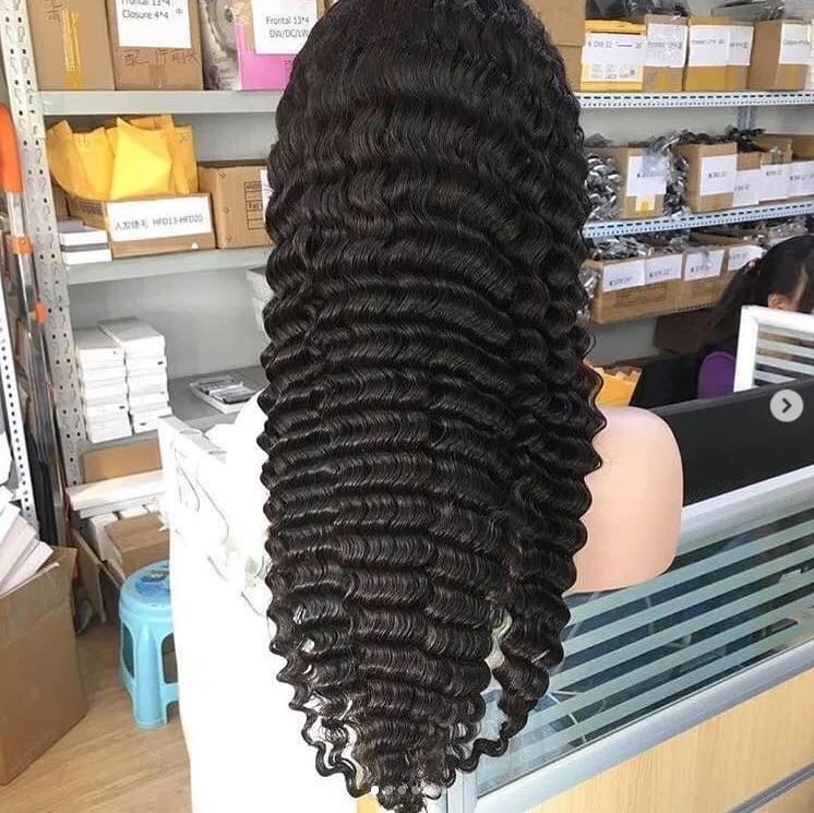 Парик из 100% человеческих волос с выровненными волосами, 4x4