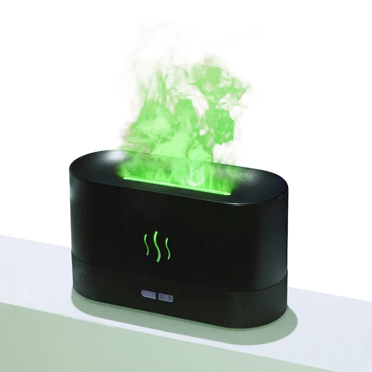Kinscoter New Design Usb Fire Aroma Air Home Car Electric Humidifier Colorful Flame Mini Aromatherapy Diffuser