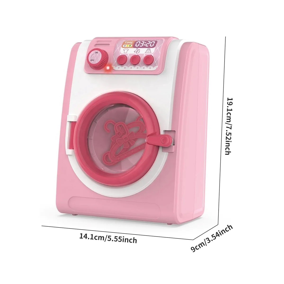 Hot Sale Simulation Mini Microwave Washing Machine Model DIY Best Pretend Toys Preschool Toys Kitchen Toys For 3+