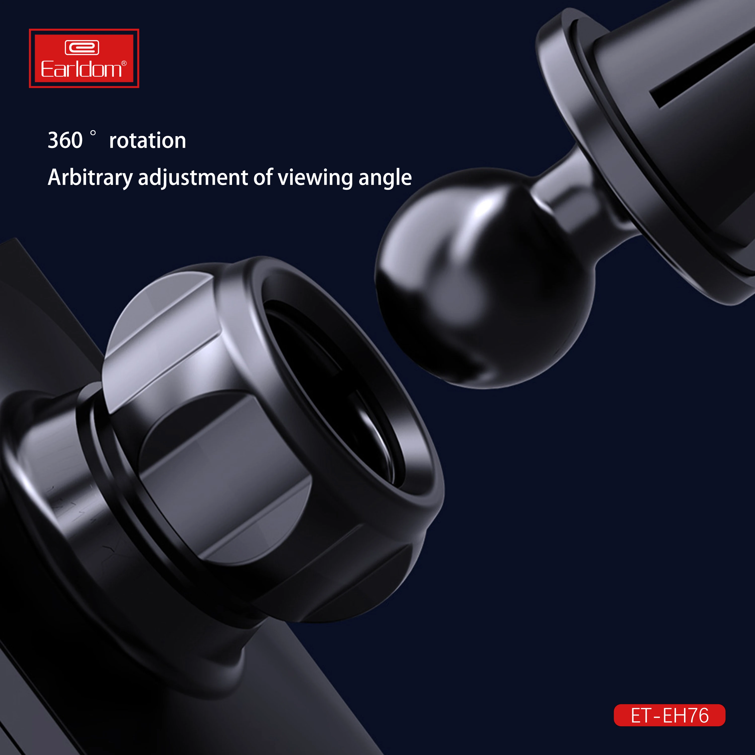 Earldom, устанавливаемое на вентиляционное отверстие в салоне автомобиля гравитационный Автомобильный держатель для мобильного телефона регулировка угла закаленная стеклянная панель автомобильный держатель для телефона на магните