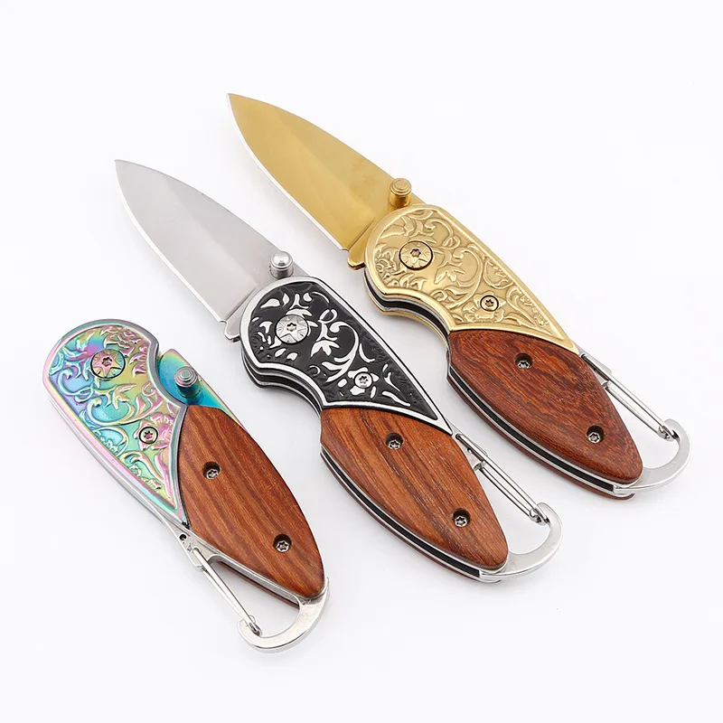 Laser Browning Utility EDC Knife Folding Blade Pocket Survival Mini Tool Highend Knives