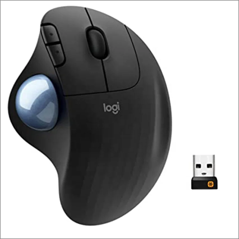 Logitech Ergo M575 эргономичный комфортный дизайн новая версия Беспроводная легкая управление большим пальцем трекбол мышь