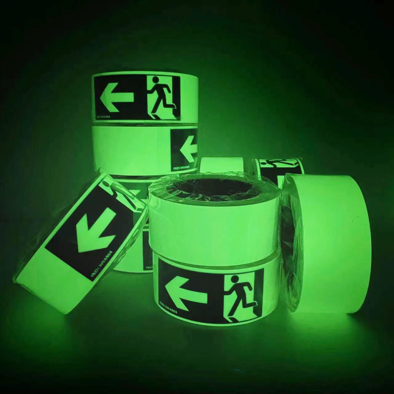 Custom Glow in the Dark Safety Photoluminescent Escape Indication Strip Tape
