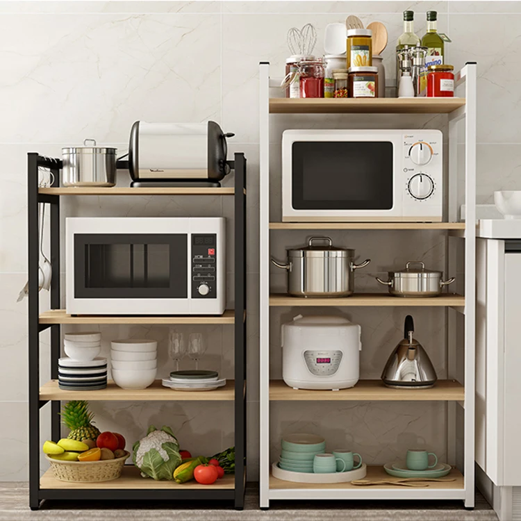 
Kitchen Living Room Light Duty Home Free Metal Racking Floor Storage Shelves 