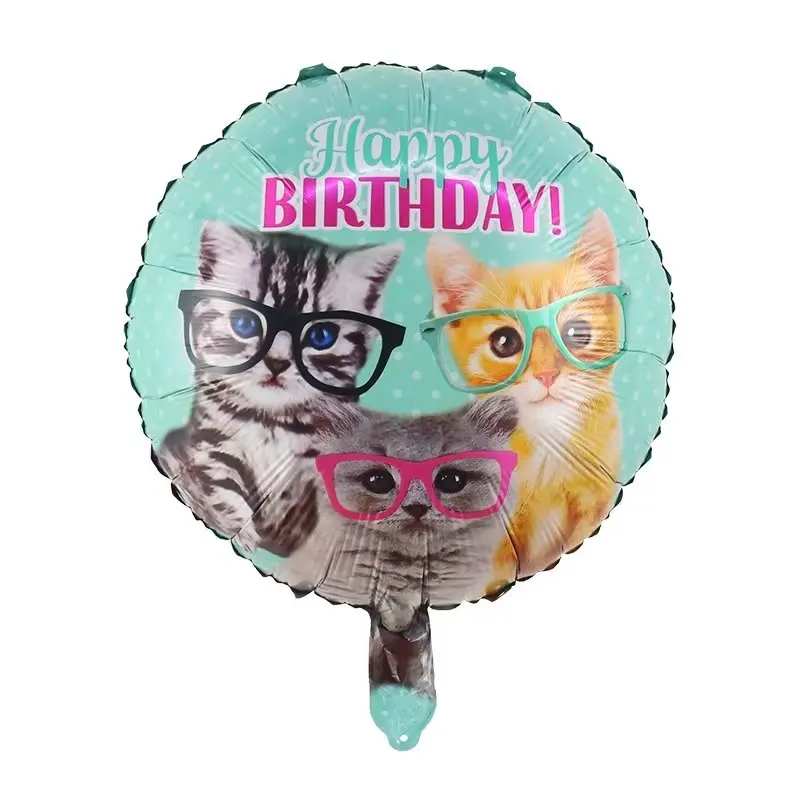 18 Inch Dog Theme Happy Birthday Balloon Paw Aluminum Film For Pet Party Decoration s