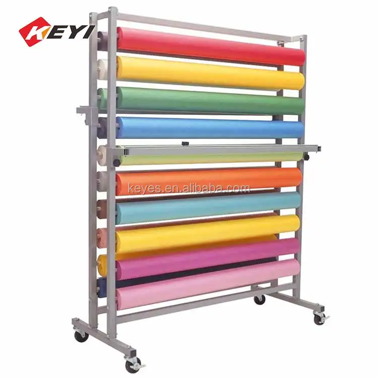 Manufacturer Custom Mobile Rug Shelf Retail Stand Fabric Roll Display Rack