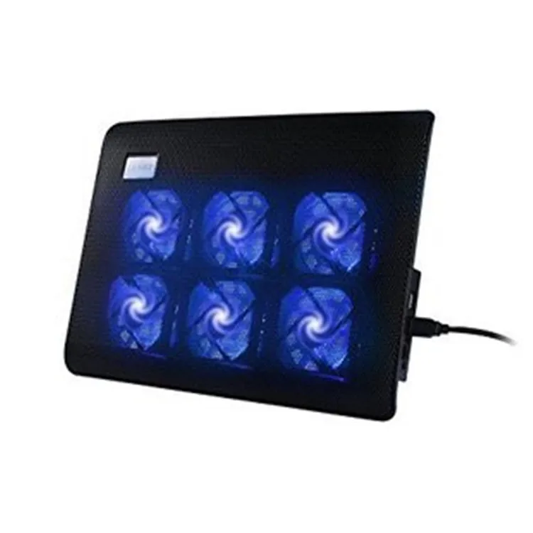 Laptop Cooler with 6 Quiet Led Fans for 17 Inch Laptop Cooling Fan Stand